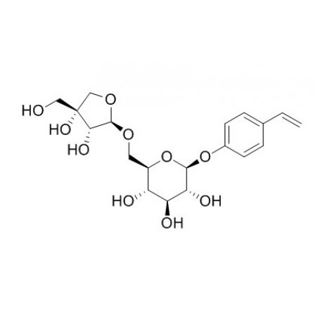 P-Vinylphenyl O-[beta-D-apiofuranosyl-(1-6)]-beta-D-glucopyranoside